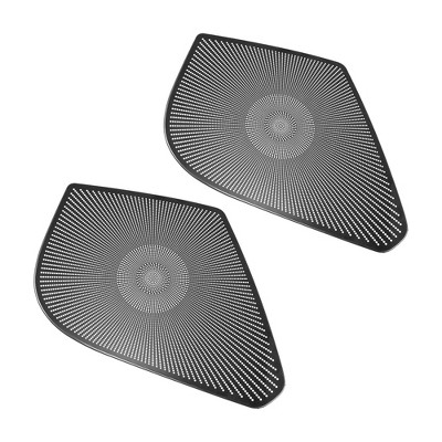 Unique Bargains Doors Speaker Cover Trims Accessories for Chevrolet Corvette C7 2014 2015 2016 2017 2018 2019 Black 2 Pcs