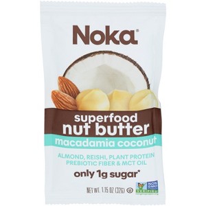Noka Superfood Macadamia Coconut Nut Butter Packs - Pack of 10 - 1.15 oz - 1 of 1
