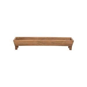 Wood Trough Storage Tray - Foreside Home & Garden - 1 of 4