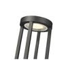 Z-Lite Leland 1 - Light Post Light in  Sand Black - 4 of 4