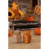 Transpac Harvest Owl with Flowers Dolomite Salt and Pepper Shakers Collectables Brown 3.25 in. Set of 2 - 3 of 4