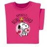 Collections Etc Snoopy Being Loved T-Shirt UNISEX PINK LARGE - 3 of 4
