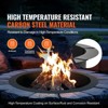 VEVOR Fire Pit Ring, 36-Inch Outer/30-Inch Inner Diameter, 10inch Height 2.5mm Thick Fire Pit Insert, for Outdoor Camping, Bonfires, Black - 3 of 4