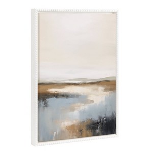Kate & Laurel All Things Decor 18"x24" Sylvie Beaded Idyllic Retreat Framed Canvas by Amy Lighthall White - 1 of 4