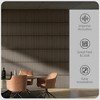 Resenkos 24" x 24" Wood Panels for Wall, 4 Pack Acoustic Panels, Sound Absorbing Slat Wall for Wall Decor, Home, Brown - 2 of 4