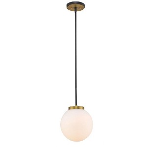 Z-Lite Parsons 1 - Light Pendant in  Matte Black/Olde Brass - 1 of 3