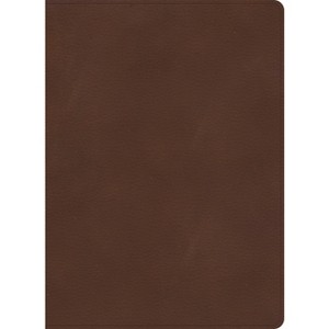 KJV Single-Column Wide-Margin Bible, Brown Leathertouch - by  Holman Bible Publishers (Leather Bound) - 1 of 1