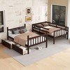 NicBex Twin over Twin Bunk Bed Wooden Bed Frame with 2 Drawers, Ladder and Full Length Guardrail, Space Saving, No Box Spring Required - 2 of 4