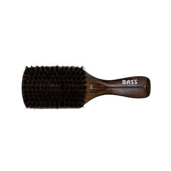 Bass Brushes 3 Series Men's Hair Brush Wave Brush 100% Pure Natural Bristles Natural Beech Wood Handle Classic Club/Wave Style Espresso