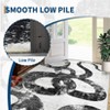 Washable Runner Rug 2x6, Soft Non Slip Black and White Kitchen Runner, Low Pile Ultra Thin Hallway Rugs - 3 of 4