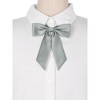 Elerevyo Women's Pre-Tied Solid Color Western Ribbon School Uniform Bow Ties - 4 of 4