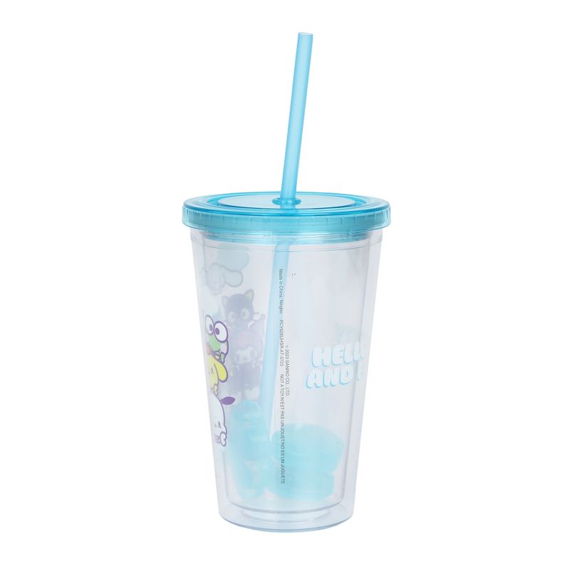 Hello Kitty & Friends 16 Oz. Acrylic Cup With Reusable Straw, 3 of 7