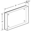 Azar Displays Acrylic Block Frame with Metal Back Plate, 2-Pack - 4 of 4