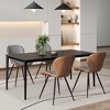 Tangkula 4 Set Armless Dining Chair w/ Curved Backrest U-shaped Seat & Non-slip Foot Pad - 2 of 4