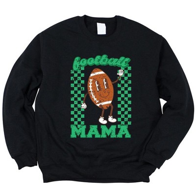 Simply Sage Market Women's Graphic Sweatshirt Checkered Football Mama