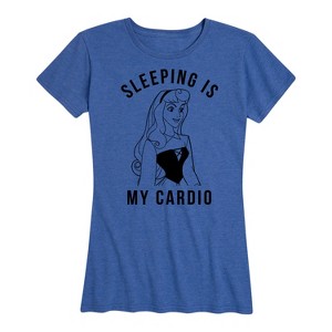 Women's - Disney Princess - Aurora Sleeping Is My Cardio Short Sleeve Graphic T-Shirt - 1 of 4