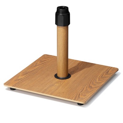 Pellebant 30lb Steel Umbrella Base Holder Square Weighted Stand for Outdoor Market Umbrella