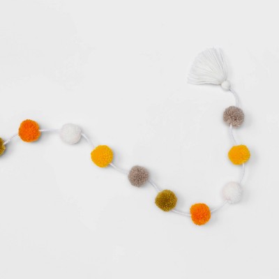 72" Harvest Pom Pom Garland - Hyde & EEK! Boutique™