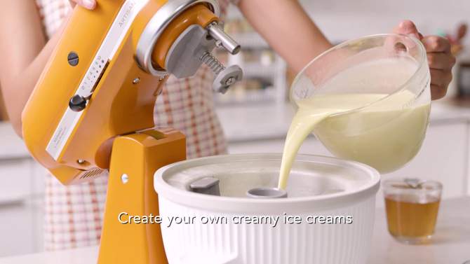 KitchenAid Ice Cream Maker Attachment - KSMICM, 2 of 10, play video