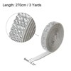 Unique Bargains Self-Adhesive DIY Crafts Decorations Crystal Rhinestone Diamond Ribbon 3 Rolls - 2 of 4