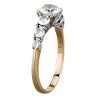 Slickblue Women’s Two-Tone Rose Gold Stainless Steel Ring with Clear Pave CZ, Engagement Style, Size 5-10 - 4 of 4