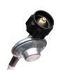 Merrick Lane Stainless Steel 7.5' Tall 40,000 BTU Outdoor Propane Patio Heater with Wheels - 3 of 4
