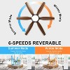 Sofucor 54" Ceiling Fans w/ Lights & Remote 6 ABS Blades Reversible DC Motor and Dimmable LED Light Modern Ceiling Fan for Bedrooms Living Room Patio - 2 of 4