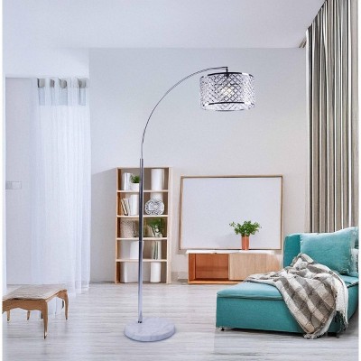 VYNXARIA Sophisticated Crystal Arch Floor Lamp with Stylish Design for Modern Home Decor and Ambient Lighting Solutions