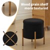 KTMBDW Round Ottoman with Storage, Storage Ottoman, Foot Stool Ottoman, Makeup Vanity Stool, Modern Ottomans for Living Room and Bedroom, Black - 4 of 4