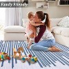 Washable Geometric Area Rug - Non-Slip Modern Abstract Carpet for Living Room, Bedroom, Dining - Farmhouse Style - 3 of 4