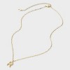 14K Gold Dipped Twisted Bubble Initial Necklace - A New Day™ Gold - 3 of 4