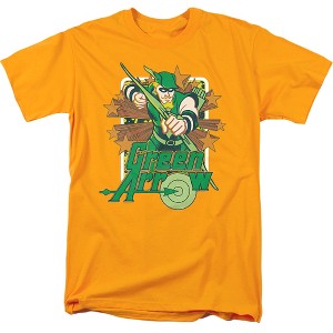 Dc Green Arrow Stars Adult T-Shirt - 1 of 4