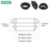 Unique Bargains Rubber Corrosion-Resistant Snap-in Locking Hole Plugs Black - 3 of 4