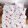 Christmas Duvet Cover- Reindeer Patchwork Printed Xmas Decorations Duvet Cover Set, Soft and Breathable Christmas Bedding Set - 3 of 4