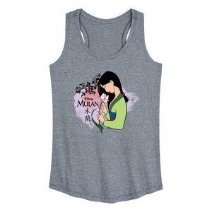 Women's - Disney - Flowers in Bloom Graphic Racerback Tank - 1 of 4