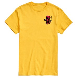 Men's Deadpool Merc Ad Short Sleeve Graphic T-Shirt - Yellow - Medium ...