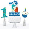 Big Dot of Happiness 1st Birthday Roar Dinosaur - ONEasaurus Dino First Birthday Party Centerpiece Sticks - Table Toppers - Set of 15 - 3 of 4