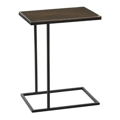 Contemporary Aluminum Accent Table Black - Olivia & May