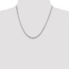 Black Bow Jewelry 4.3mm Sterling Silver D/C Solid Elongated Cable Chain Necklace - 2 of 4