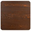 vidaXL Bistro Table Dark Brown 23.6 in.x23.6 in. MDF - image 4 of 4