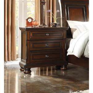 NicBex Nightstand with Drawers, Side Table with Hanging Pulls and Finish Top,Classic Bedside Table for Bedroom,Living Room - 1 of 4