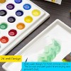 MEEDEN 24-Well Ceramic Watercolor Paint Palette with Cover, Porcelain Mixing Artist Palette 6 by 4-1/2 inch - 4 of 4