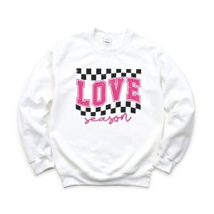 Simply Sage Market Women's Graphic Sweatshirt Love Season Distressed - 1 of 3