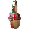 Gemmy Giant Christmas Inflatable Pirate Ship, 8 ft Tall, Multi - 3 of 4