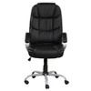 TiramisuBest Black PU Leather Office Task Chair, Sturdy Frame, Ergonomic Armrests, Swivel & Adjustment - 3 of 4