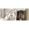 43.3'' Entryway Bench with Coat Rack, 3-in-1 Design and Adjustable Shelves, Hall Tree with 7 Hooks for Entrance, Living Room - 3 of 4
