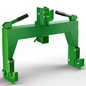 TROPOW 3 Point Quick Hitch,3000 lbs 3-Point Attachments with 2"Receiver Hitch,Adaptor to Category 1 and 2 Tractors,28" Between Lower Arms,15"-18" - 1 of 4