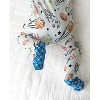 Lev Baby Boys' Bamboo Zipper Footie Pajamas – Baseball, Football & Soccer Print One-Piece Baby Boy Clothes (NB–6/9M) - 3 of 4