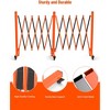 Expandable Metal Barricade, Adjustable Safety Barrier with Wheels, Folding Traffic Fence for Crowd Control, Portable & Heavy-Duty Construction Gate - 3 of 4