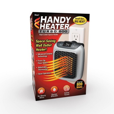 As Seen on TV Handy Heater Turbo 800 Wall-Outlet Space Heater